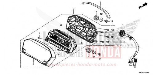 COMPTEUR NC750DH de 2017